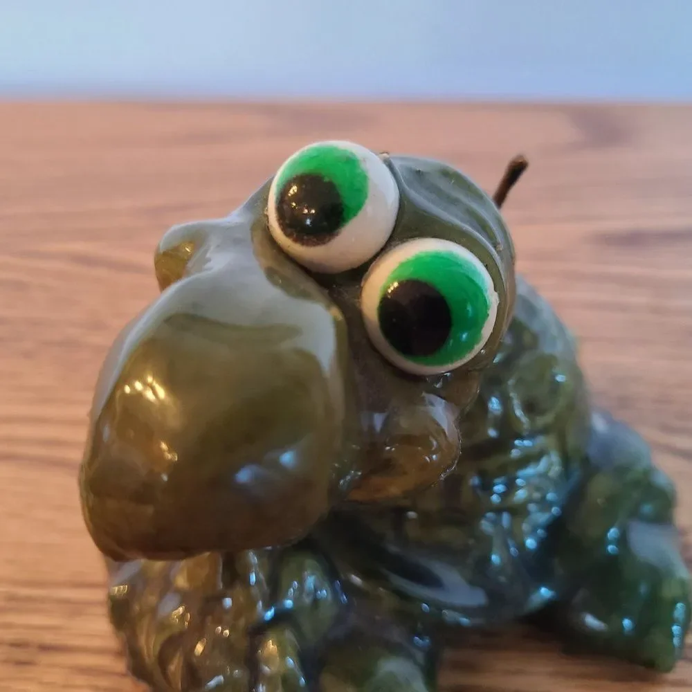 Vintage Turtle Candle - Novelty Wax Candle - Comic Turtle - Vintage Rare Unique